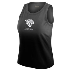 Jacksonville Jaguars WEAR by Erin Andrews x Gracie Hunt Women's Ombre Tank Top Black | NFL