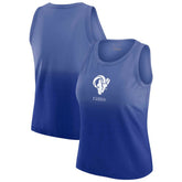 Los Angeles Rams WEAR by Erin Andrews x Gracie Hunt Women's Ombre Tank Top Royal | NFL