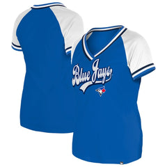 Toronto Blue Jays New Era Women's Gameday Raglan V-Neck T-Shirt - MLB