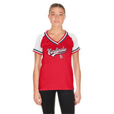 St. Louis Cardinals New Era Women's Gameday Raglan V-Neck T-Shirt - MLB