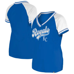 Kansas City Royals New Era Women's Gameday Raglan V-Neck T-Shirt - MLB