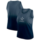 Dallas Cowboys WEAR by Erin Andrews x Gracie Hunt Women's Ombre Tank Top Navy | NFL