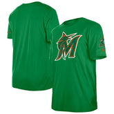 Miami Marlins New Era St. Patrick's Day Shamrock Fill T-Shirt - MLB