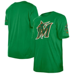 Miami Marlins New Era St. Patrick's Day Shamrock Fill T-Shirt - MLB
