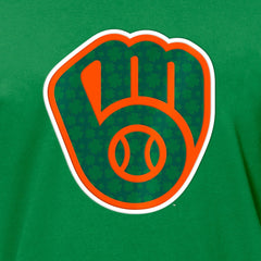 Milwaukee Brewers New Era St. Patrick's Day Shamrock Fill T-Shirt - MLB