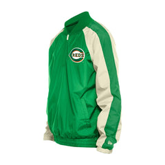 Cincinnati Reds New Era St. Patrick's Day Ripstop Raglan Quarter-Zip Windbreaker - MLB