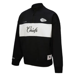 Kansas City Chiefs Women's Quarter-Zip Jacket Black | Mitchell & Ness