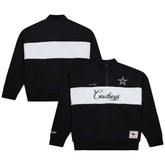 Dallas Cowboys Women's Quarter-Zip Jacket Black | Mitchell & Ness