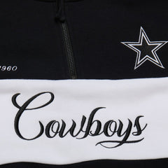Dallas Cowboys Women's Quarter-Zip Jacket Black | Mitchell & Ness
