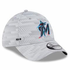 Miami Marlins New Era 2025 MLB Clubhouse 39THIRTY Flex Hat - MLB