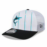Miami Marlins New Era 2025 Batting Practice 9SEVENTY Stretch-Snap Trucker Hat - MLB