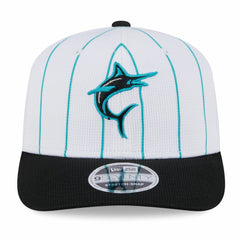 Miami Marlins New Era 2025 Batting Practice 9SEVENTY Stretch-Snap Trucker Hat - MLB
