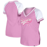 Baltimore Ravens New Era Women's Mommy & Me V-Neck T-Shirt Pink | NFL