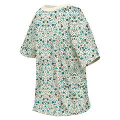 Philadelphia Eagles New Era Women's Glam Game Floral Scoop Neck T-Shirt Cream | NFL