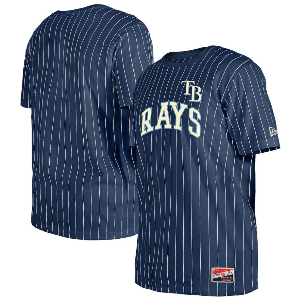 Tampa Bay Rays New Era Throwback Pinstripe T-Shirt - MLB