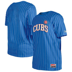 Chicago Cubs New Era Throwback Pinstripe T-Shirt - MLB