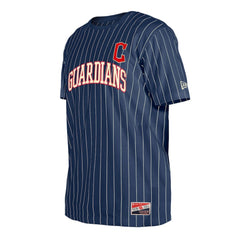 Cleveland Guardians New Era Throwback Pinstripe T-Shirt - MLB
