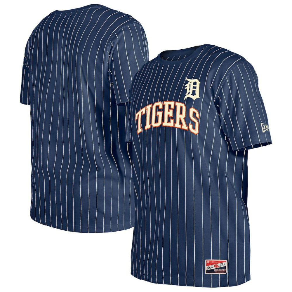 Detroit Tigers New Era Throwback Pinstripe T-Shirt - MLB