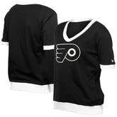Philadelphia Flyers New Era Women's Game Day Rhinestuds T-Shirt - Black - NHL