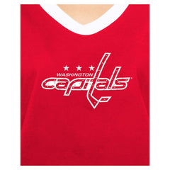 Washington Capitals New Era Women's Game Day Rhinestuds T-Shirt - Red - NHL