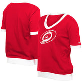 Carolina Hurricanes New Era Women's Game Day Rhinestuds T-Shirt - Red - NHL