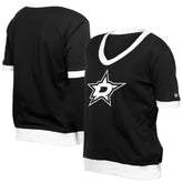 Dallas Stars New Era Women's Game Day Rhinestuds T-Shirt - Black - NHL