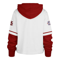 St. Louis Cardinals '47 Women's Trifecta Shortstop Cropped Pullover Hoodie - MLB