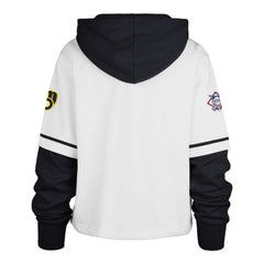 Milwaukee Brewers '47 Women's Trifecta Shortstop Cropped Pullover Hoodie - MLB