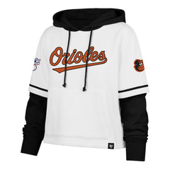 Baltimore Orioles '47 Women's Trifecta Shortstop Cropped Pullover Hoodie - MLB