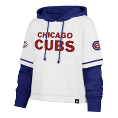 Chicago Cubs '47 Women's Trifecta Shortstop Cropped Pullover Hoodie - MLB