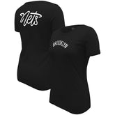 Brooklyn Nets Stadium Essentials Women's Origins Script T-Shirt Black - NBA