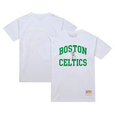 Boston Celtics Hardwood Classics Vintage Warm Up T-Shirt White - NBA