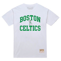 Boston Celtics Hardwood Classics Vintage Warm Up T-Shirt White - NBA