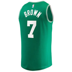 Jaylen Brown Boston Celtics 2024 NBA Finals Champions Fast Break Replica Player Jersey Kelly Green Icon Edition - NBA
