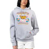 Washington Commanders G-III 4Her by Carl Banks Women's Flowers Team Logo Graphic Fleece Pullover Hoodie Heather Gray | NFL