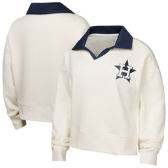 Houston Astros Girls Youth Ballpark Hit Collared V-Neck Pullover Sweatshirt - MLB