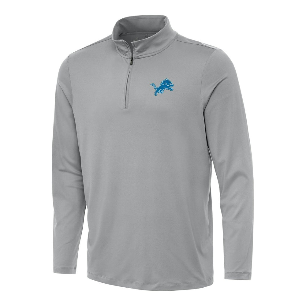 Detroit Lions Antigua Reprocess Quarter-Zip Top Gray | NFL
