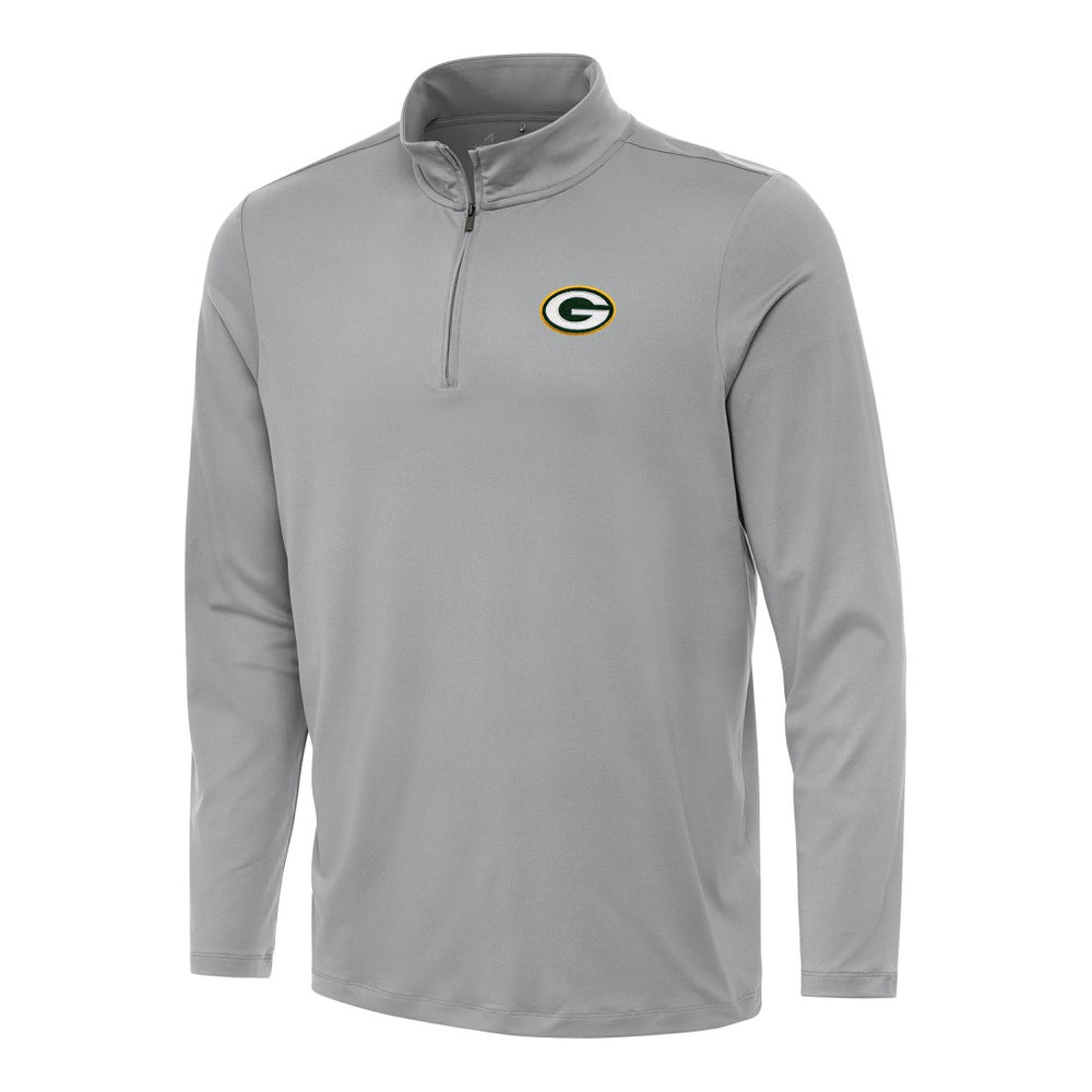 Green Bay Packers Antigua Reprocess Quarter-Zip Top Gray | NFL