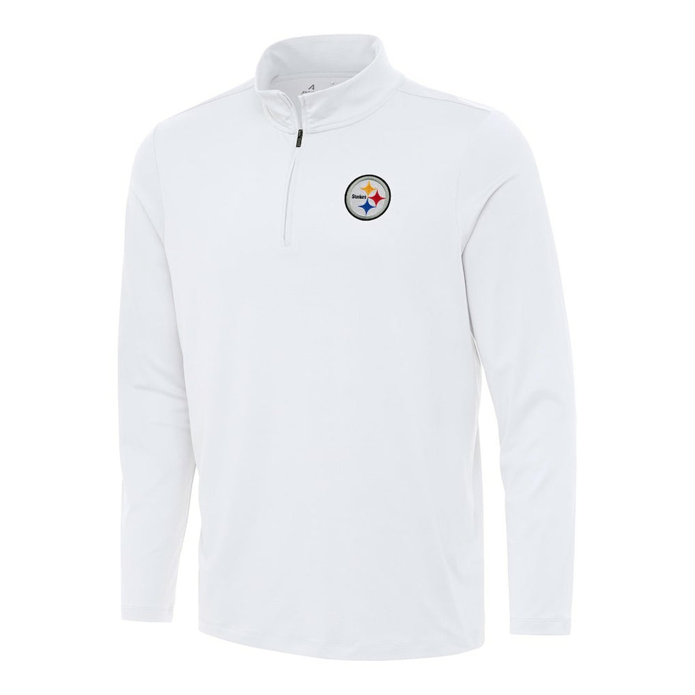 Pittsburgh Steelers Antigua Reprocess Quarter-Zip Top White | NFL