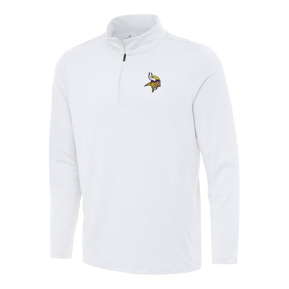 Minnesota Vikings Antigua Reprocess Quarter-Zip Top White | NFL