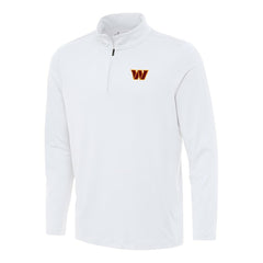 Washington Commanders Antigua Reprocess Quarter-Zip Top White | NFL