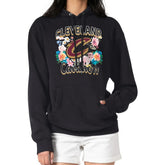 Cleveland Cavaliers G-III 4Her by Carl Banks Women's Flowers Team Logo Graphic Fleece Pullover Hoodie Black - NBA