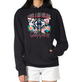 LA Clippers G-III 4Her by Carl Banks Women's Flowers Team Logo Graphic Fleece Pullover Hoodie Black - NBA