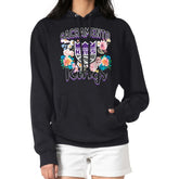 Sacramento Kings G-III 4Her by Carl Banks Women's Flowers Team Logo Graphic Fleece Pullover Hoodie Black - NBA