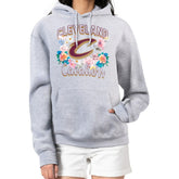 Cleveland Cavaliers G-III 4Her by Carl Banks Women's Flowers Team Logo Graphic Fleece Pullover Hoodie Heather Gray - NBA