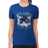 Orlando Magic G-III 4Her by Carl Banks Women's Super-Slim Fit Lightweight Flowers Team Logo Graphic T-Shirt Blue - NBA
