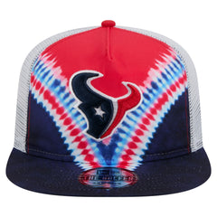 Houston Texans New Era Throwback Dye Golfer Snapback Hat Red/Navy | NFL