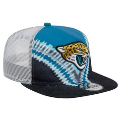 Jacksonville Jaguars New Era Throwback Dye Golfer Snapback Hat Teal/Black | NFL