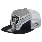 Las Vegas Raiders New Era Throwback Dye Golfer Snapback Hat Gray/Black | NFL