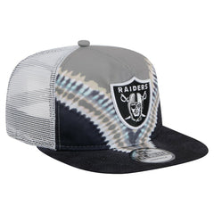 Las Vegas Raiders New Era Throwback Dye Golfer Snapback Hat Gray/Black | NFL